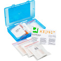 Q-CONNECT pleisters, assortiment van 100 stuks, in  hersluitbare plastic box