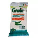 Carolin lingettes humides, eucalyptus, paquet de 80 pièces