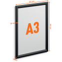 Durable A3 Poster Frame Black
