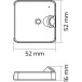 Deli2 PIR sensor met zwarte dimmer / pce