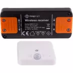 Contrôleur+capteur PIR variateur tactile Deli2 RF blanc / pce