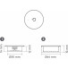 Contrôleur+interrupteur tactile  sans fil Oli RF avec variateur blanc / pce