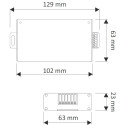 RGB LED-driver met radiofrequente afstandsbediening 12V max.144W / pce