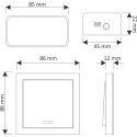 Dimmer+driver schakelaar mono witte LED 12V max. 144W / pce