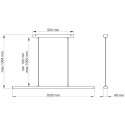 Brooklyn lineaire lamp 60W 4000K 1000mm zwart / pce