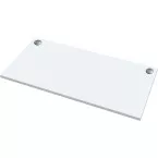 Fellowes sit-stand desk top, 160 x 80 cm, white