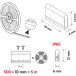Neon Flex LED Strip 5mx6x12mm IP65 neutraal wit 60W-12V / 5m