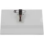 Badge met combiklem, ft 58 x 90 mm, doos van 100 stuks, inclusief etiketten