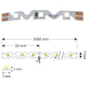 SNAKE LED strip 5mx7mm 60LED/m IP20 neutraal wit 45W-12V / 5m
