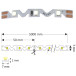 SNAKE LED strip 5mx7mm 60LED/m IP20 neutraal wit 45W-12V / 5m