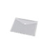 Pochette documents, fermeture velcro, ft A4, perforée, blanc, paquet de 10 pièces