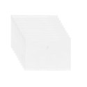 Documentenmap, met velcro sluiting, ft A4, geperforeerd, wit, pak van 10 stuks