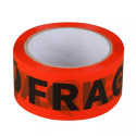 Ruban adhésif d'emballage fragile, ft 50 mm x 66 m, orange