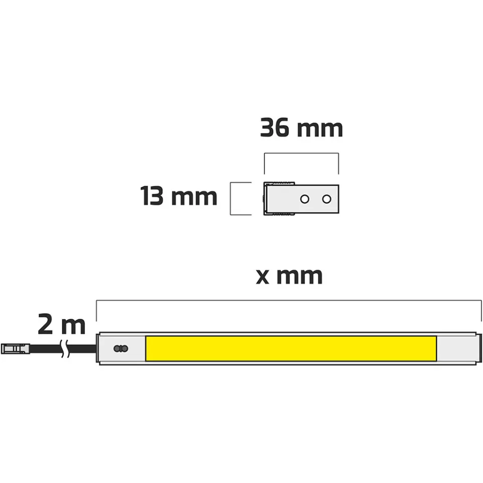 Polarus LED 4000K ladebalk met sensor...