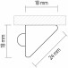 Futura LED meubelbalk met PIR sensor Alu 4000K 800mm linkse kabel / PCE