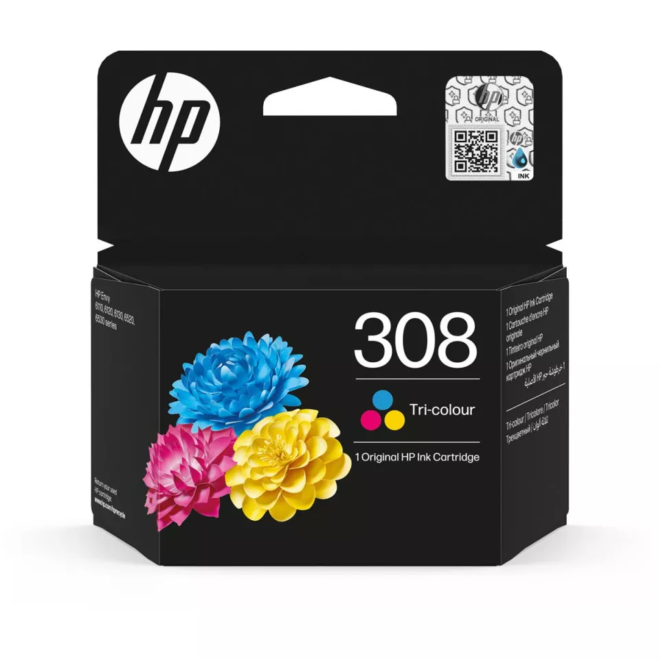 HP inktcartridge 308, 120 pagina's,...