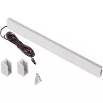 Slim LED Wardrobe Rail with PIR Sensor Aluminum 1000mm Left Cable / PC
