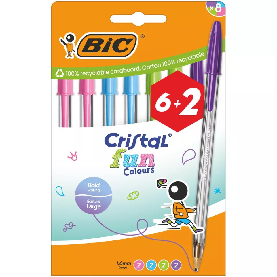 Bic balpen Cristal Fun, geassorteerde...