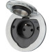 Initiale Thomson IP55 geborsteld aluminium ronde waterdichte wandcontactdoos / pce