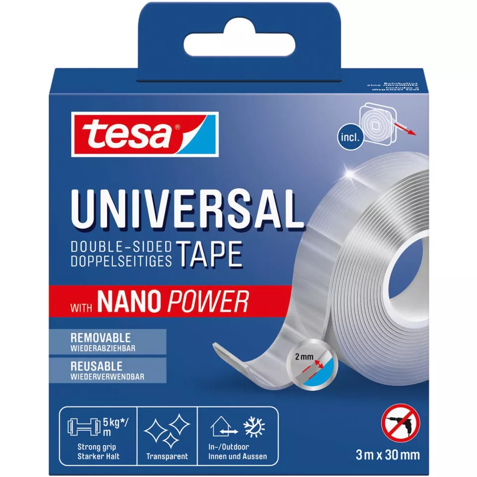 Tesa dubbelzijdige tape Nano Power,...