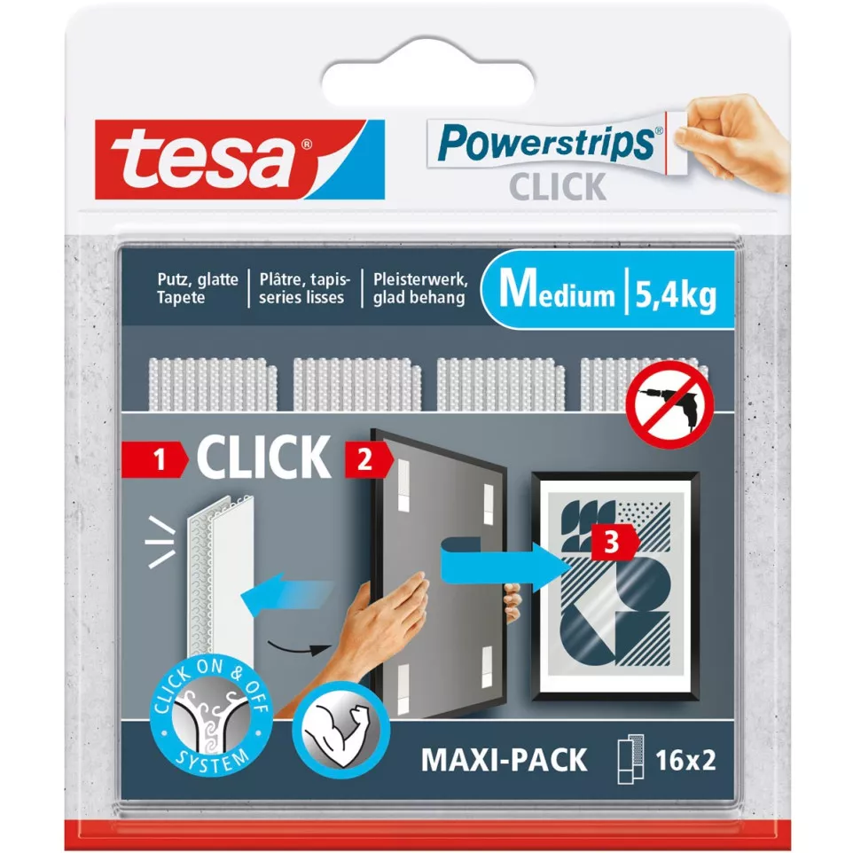 tesa Powerstrips Click Medium Maximum...