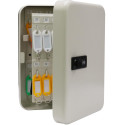 Key cabinet with combination lock for 48 keys white