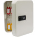 Sleutelkast met combinatieslot, voor 20 sleutels, wit