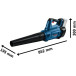 Souffleur sur batterie Bosch BITURBO GBL 18V-750 (sans accus ni chargeur) / pce
