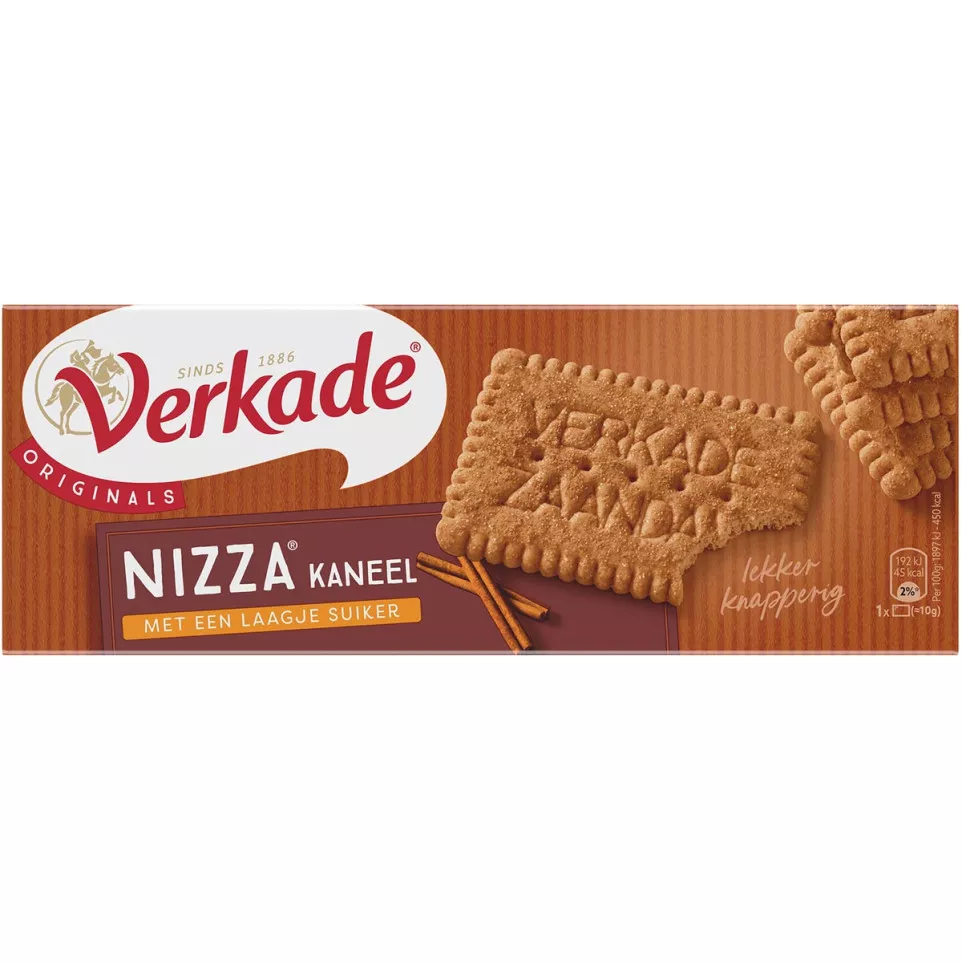 Verkade Nizza koekjes kaneel, pak van...