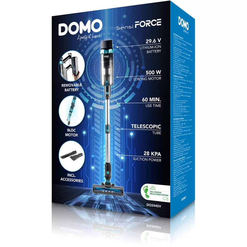 Domo steelstofzuiger 2 in 1 met...