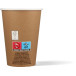 Drinkbeker uit karton, kraft, 180 ml, 100 stuks, bruin
