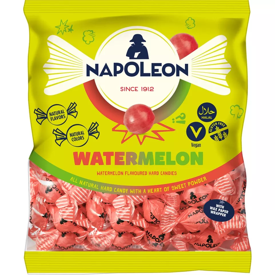 Napoleon Watermelon Bonbons, 1 kg Bag
