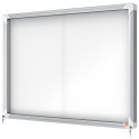 Nobo Premium Plus binnenvitrine, schuifdeuren met hoekslot, magnetisch, 8 x A4