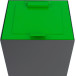 V-Part flip lid for modular waste bin 85 L and 90 L, green