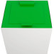 V-Part flip lid for modular waste bin 85 L and 90 L, green