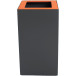 V-Part lid for modular waste bin 85 L and 90 L, orange