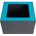 V-Part blue lid for modular waste bin 85 L and 90 L