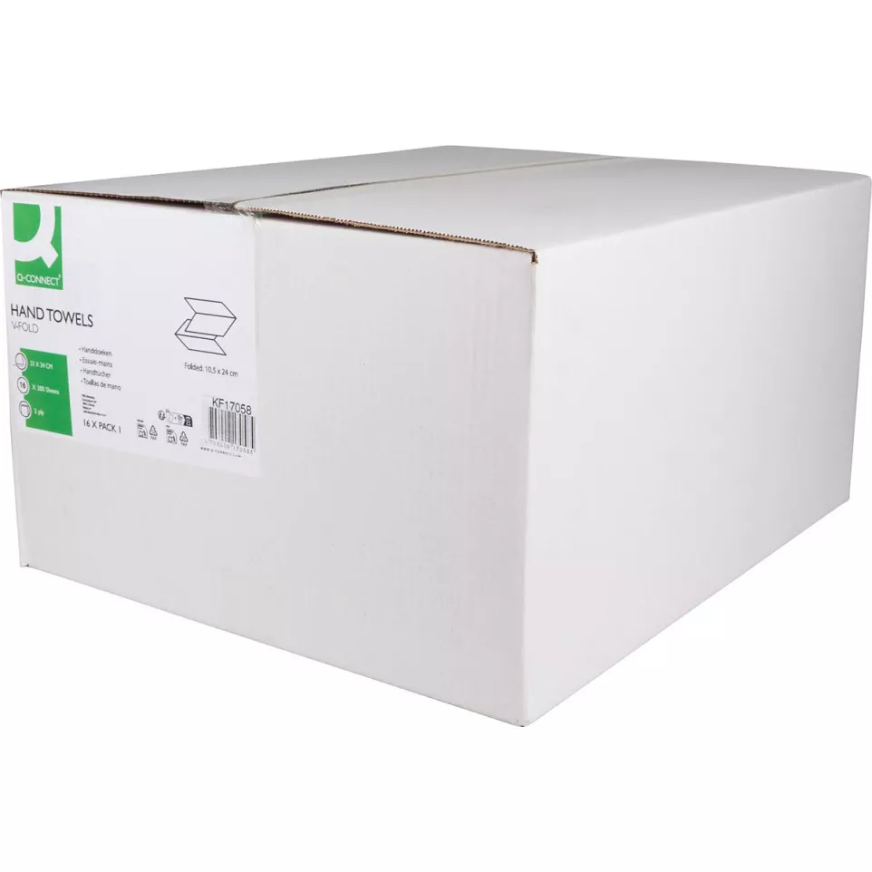 Q-Connect V-Fold 2-Ply Paper Hand...
