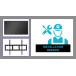 Legamaster moniteur tactile, attache murale, 86 pouces