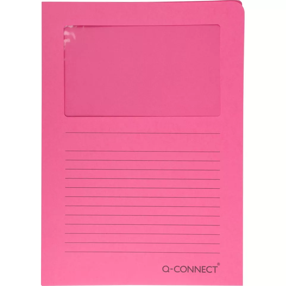 Q-CONNECT pochette coin à fenêtre,...