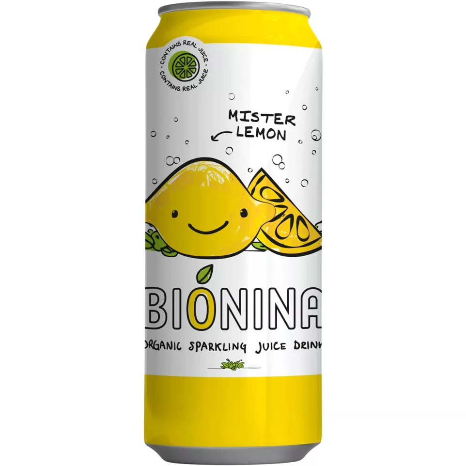 Bionina Mister Lemon 330ml Can Pack...