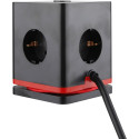 IOIO douille SW1000 avec 3 prises et 3 ports USB, cube, noir