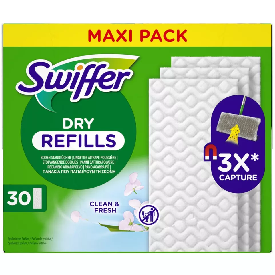 Swiffer Dry recharge, paquet de 30...