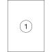 OFFICE products etiketten, wit, rechte hoeken, 100 vel, 210 x 297 mm, 1 etiket per vel