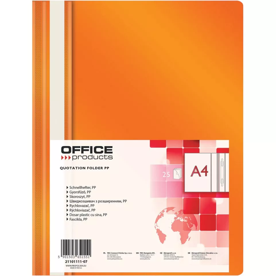 OFFICE products snelhechtmap, oranje