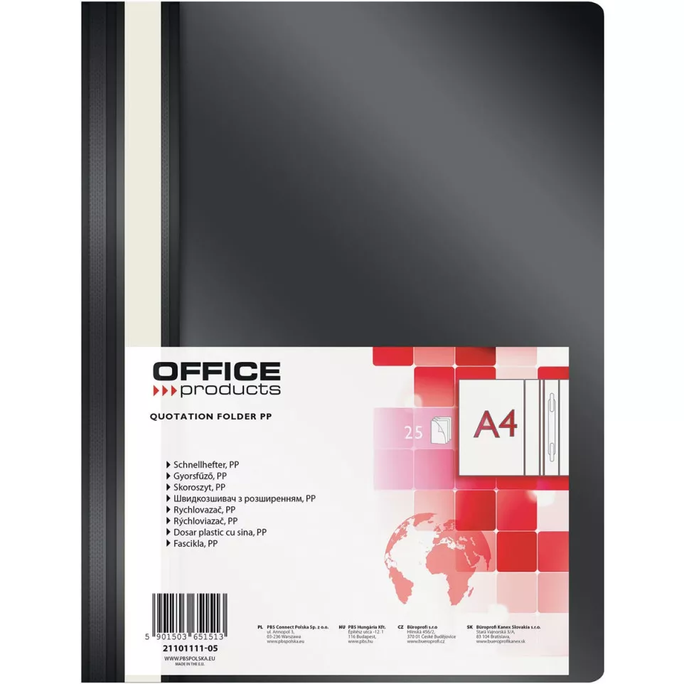 OFFICE products snelhechtmap, zwart