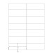 Q-CONNECT etiketten, wit, ronde hoeken, 99,1 x 38,1 mm, 100 vel, 14 etiketten per vel