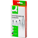 Q-CONNECT whiteboardmarker, in geassorteerde kleuren, doosje van 4 stuks