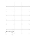 Q-CONNECT etiketten, wit, ronde hoeken, 63,5 x 38,1 mm, 100 vel, 21 etiketten per vel