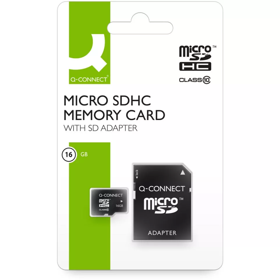 Q-Connect 16GB MicroSD Card with SD...